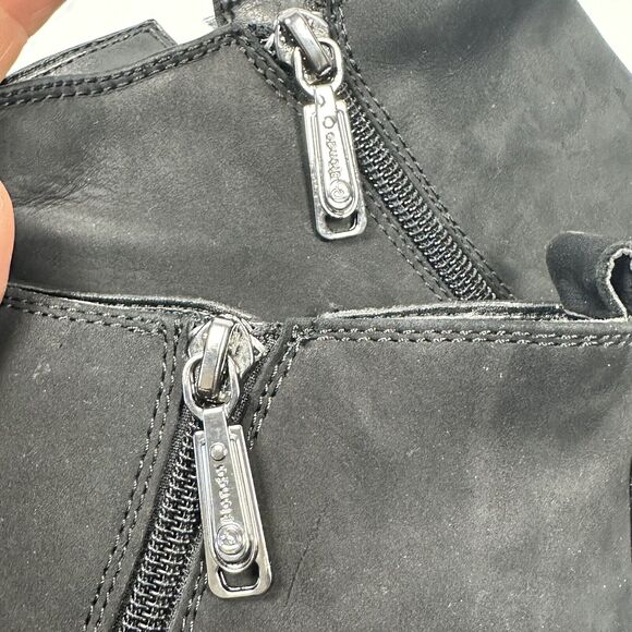 Blondo Norma Nubuck Waterproof Black Suede Ankle Boots 9M NEW‎ Side Zip - Picture 10 of 11